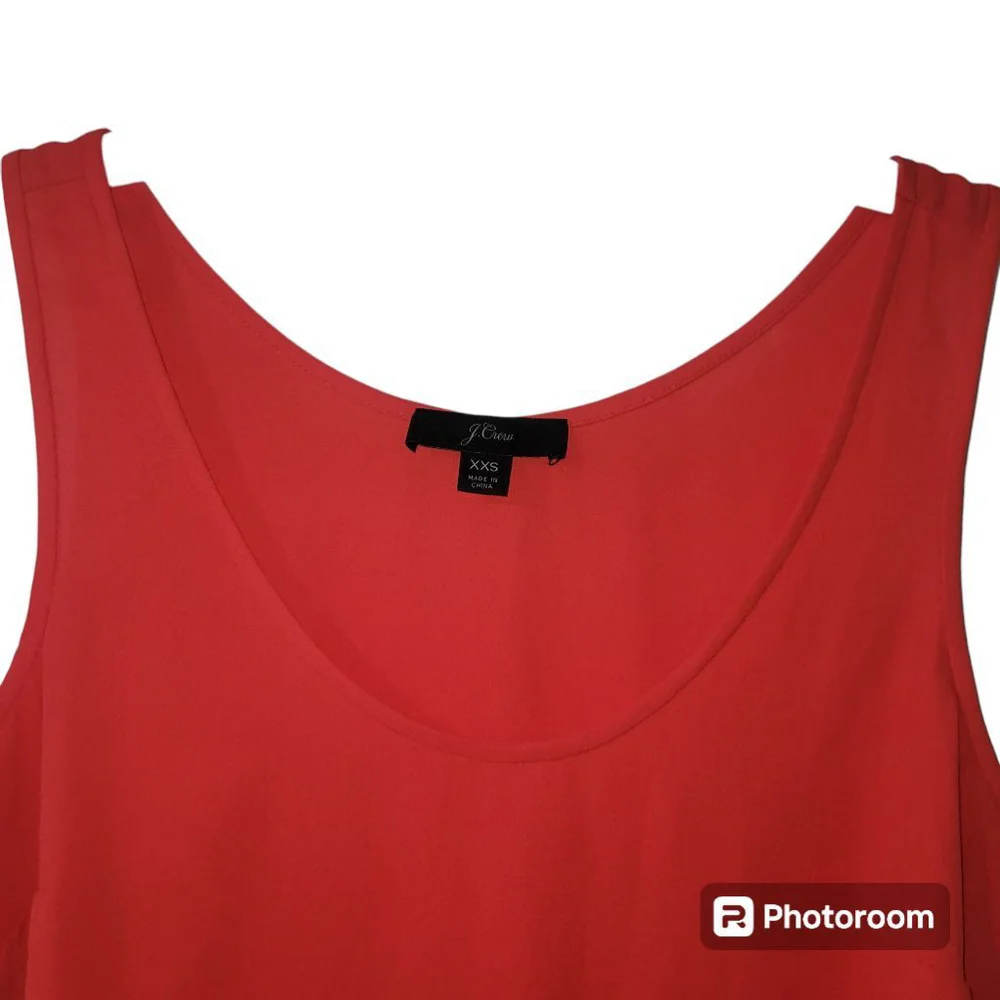 Women's J.Crew Red XXS Tank Top